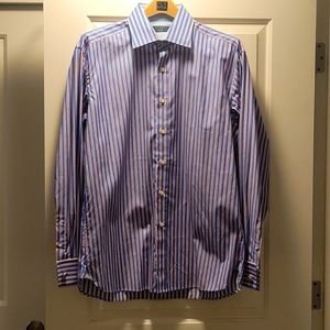 Ted Baker London striped button down neck size 16.5